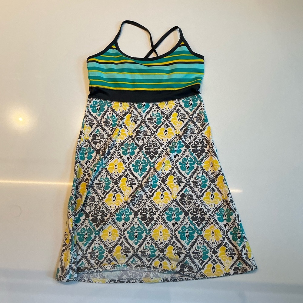 Soybu Green and Black Sleeveless Sundress